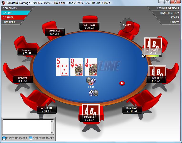 BetOnline Poker Table